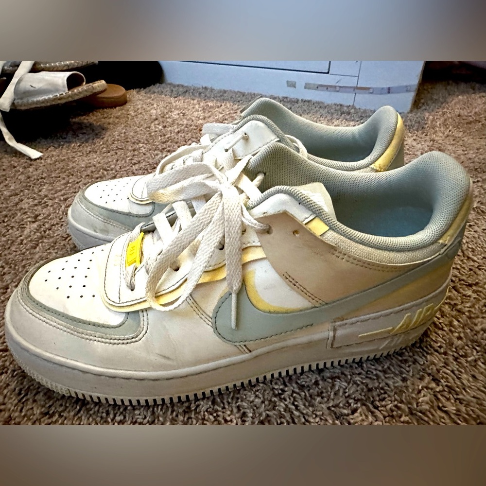 Nike Air Force 1 Women- Pastel and White, Size 11